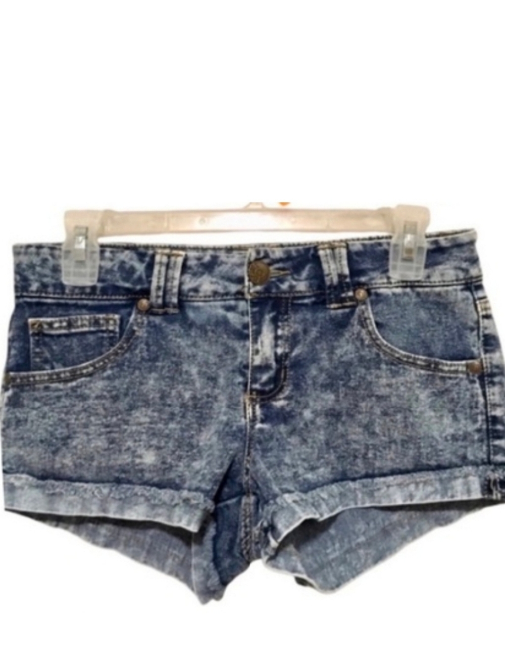 Denim Acid Washed Shorts 🦋